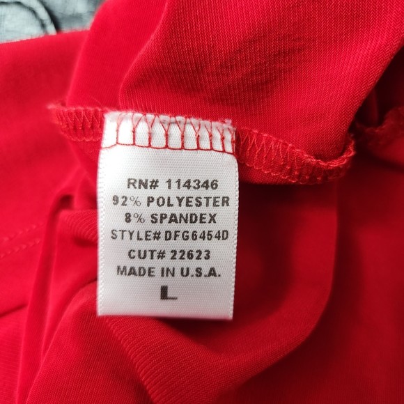 Fredrick's of Hollywood plunging Double V-neck Top L - Picture 5 of 5